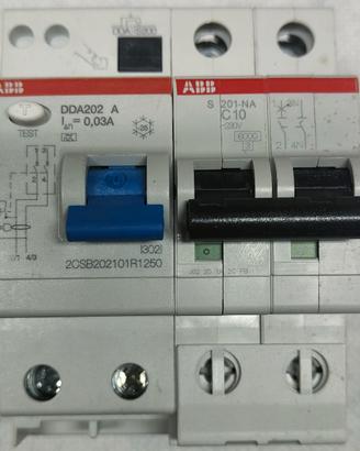 Blocco differenziale ABB 25A 0.03A Tipo A DDA202 A