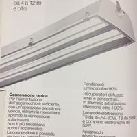 Plafoniera Industriale 3F Filippi AMPIO 4X54 Watt