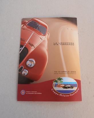 Ferrari cartolina coppa milano sanremo