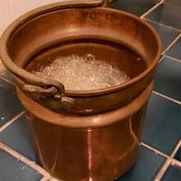 Pentola in rame nuova