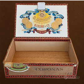 Scatola sigari vintage “PRIMEROS”–Arte retrò rara