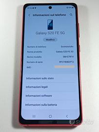 SAMSUNG S20 FE 5G UW SM-G781V 6/128gb COME NUOVO