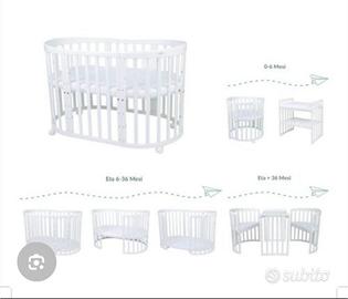 Culla 7in 1 ovale più accessori