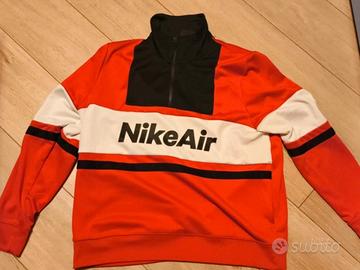 Felpa Nike Air Mezza Zip Rossa