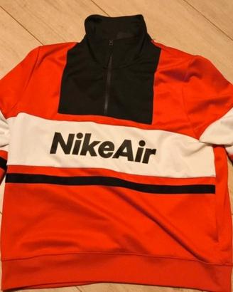 Felpa Nike Air Mezza Zip Rossa