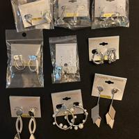 Lotto di 9 orecchini