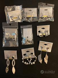Lotto di 9 orecchini