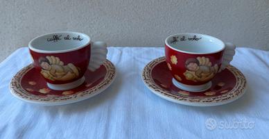 Coppia Tazzine THUN Caffè al Volo Natale 2002