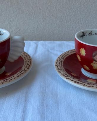 Coppia Tazzine THUN Caffè al Volo Natale 2002
