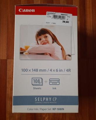 Carta fotografica e inchiostro Canon Selphy