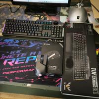 Kit Rog Tuf Tappetino XXL+tastiera+mouse gaming 