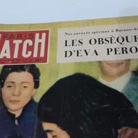 paris match originale 1952 morte Evita Peron