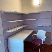 boiserie attrezzata  ditta Zalf con  scrivania.