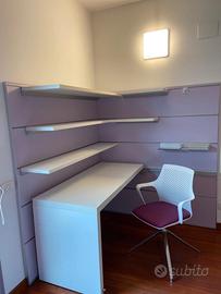 boiserie attrezzata  ditta Zalf con  scrivania.