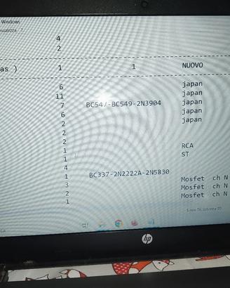 lotto di 212 transistor datati di recupero
