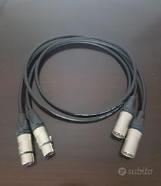 Coppia cavi bilanciati (L+R) Mogami 2534 - 1mt