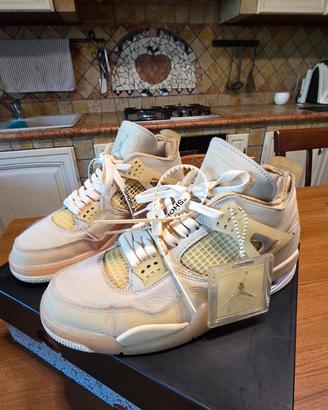 jordan 4 x off white sail