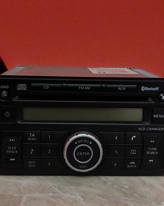 Autoradio originale Nissan Qashqai J10+cornice