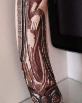 Statua cina in policromo