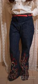Jeans a zampa vintage E-Play nuovo taglia 28 