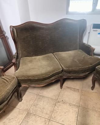 divano con poltrona anni 50