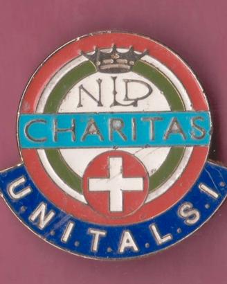 Spilla in metallo dipinto- NLD CHaritas.