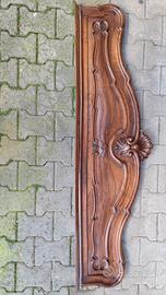 testata letto 1 piazza e mezza legno massello noce