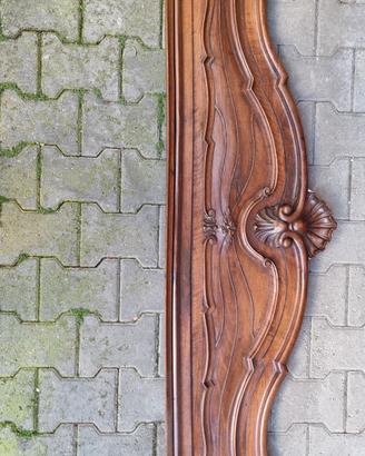 testata letto 1 piazza e mezza legno massello noce