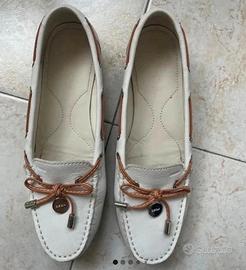 Scarpe donna  mocassino Geox bianche