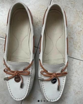 Scarpe donna  mocassino Geox bianche