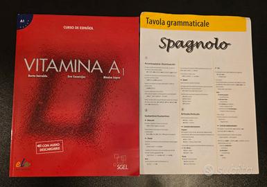  Libro di Spagnolo Vitamina A1  livello A1