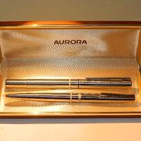 PENNE AURORA  AURETTA STILOFRAFICA + PENNA SFERA