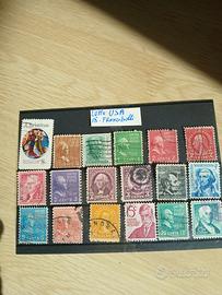 lotto USA 18 francobolli