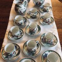 Set di finissima porcellana cinese dipinto a mano