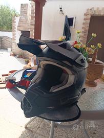 Casco Oneal Nero (2SRS V.23 Flat) + MASCHERA
