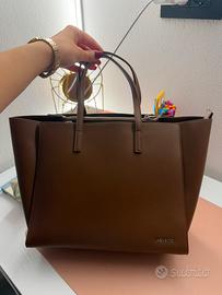 Borsa Label Rose Chocolate Small