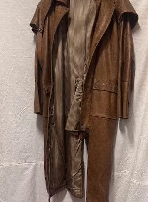Cappotto in pelle vintage