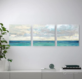 Set 3 canvas IKEA PJÄTTERYD – Paesaggio marino