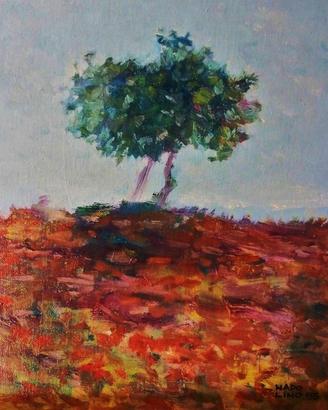 Dipinto ad olio su tavola 18x24