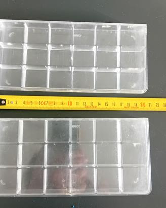 2 contenitori x minuteria da orologiaio/hobby scat
