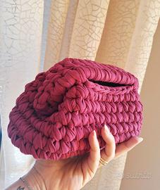 Borse cluch bag a uncinetto