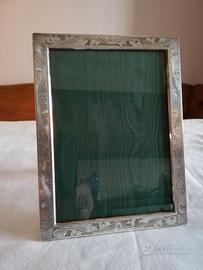 Porta fotografie cesellato  argento 800