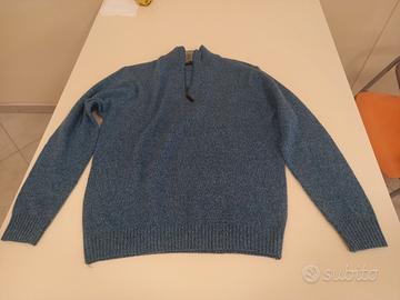 maglione lana 40%  taglia XL con zip New Sensation