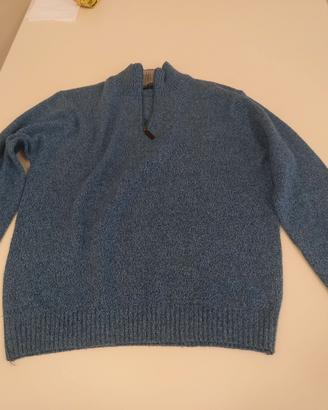 maglione lana 40%  taglia XL con zip New Sensation