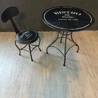 Dialma Brow set tavolo+sedia abbinata in metallo