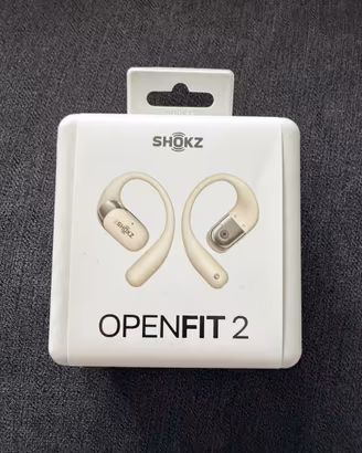 SHOKZ OpenFit 2 Beige – Auricolari Bluetooth NUOVI