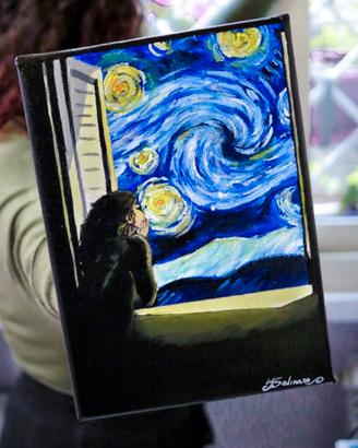 Dipinto notte stellata