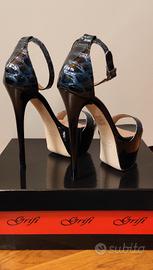 Sandali da donna tacco 12 con plateau tg. 35