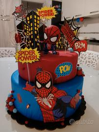 torta scenografica spiderman baby