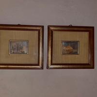 2 QUADRETTI SU FOGLIA ORO 23 KT + CERTIFICATO DI G